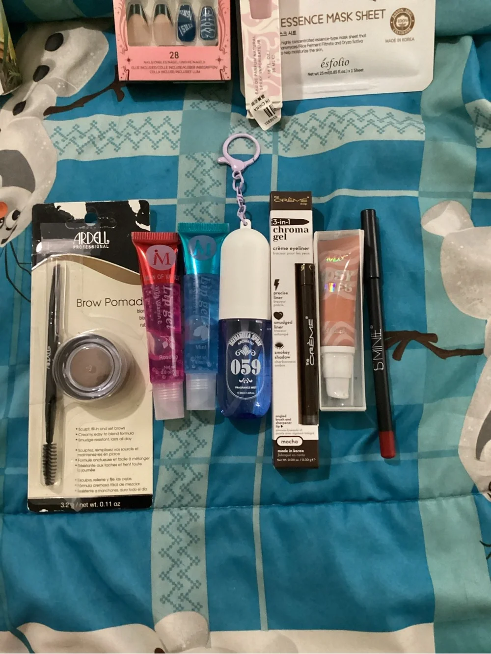 21 piece Beauty/self care bundle- crème shop Hollywood makeup pouch included